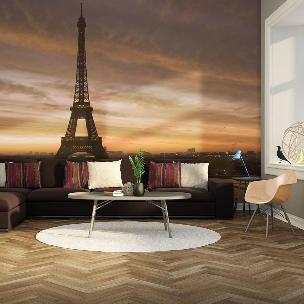 marque generique - 300x231 Papier peint Paris Ville et Architecture Moderne Tour Eiffel à l'aube - Papier peint