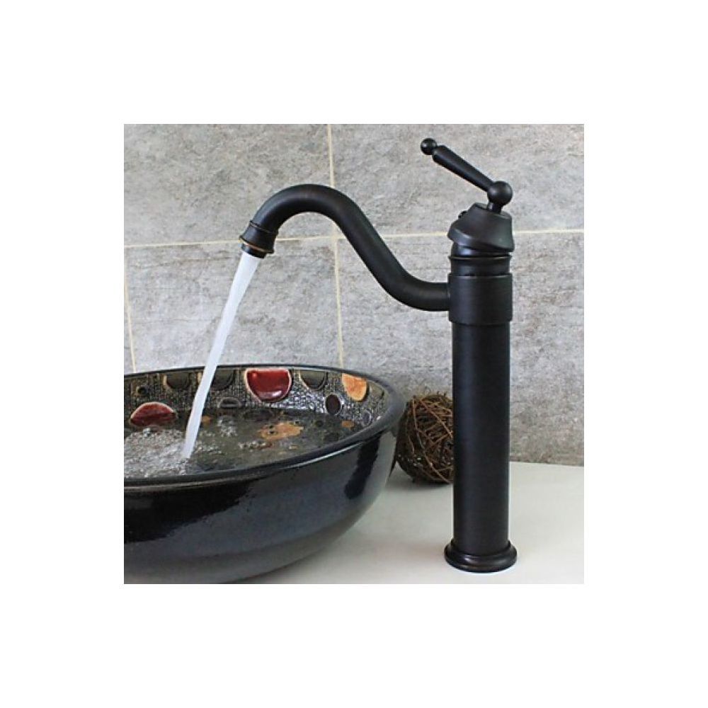 Lookshop - robinet d'évier avec mitigeur, une finition en bronze frotté à l'huile pour un design antique - Robinet de lavabo