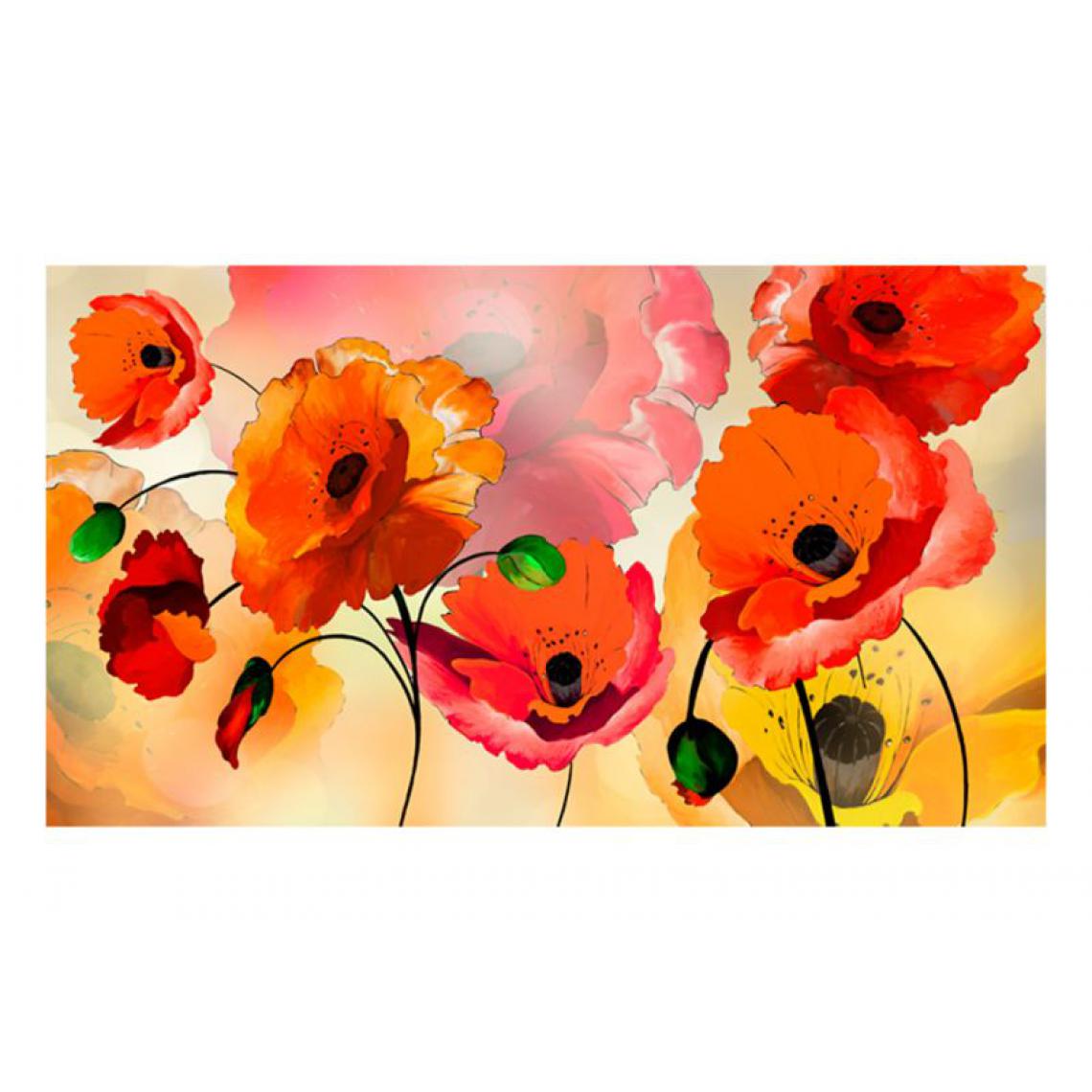 Artgeist - Papier peint XXL - Velvet poppies .Taille : 500x280 - Papier peint