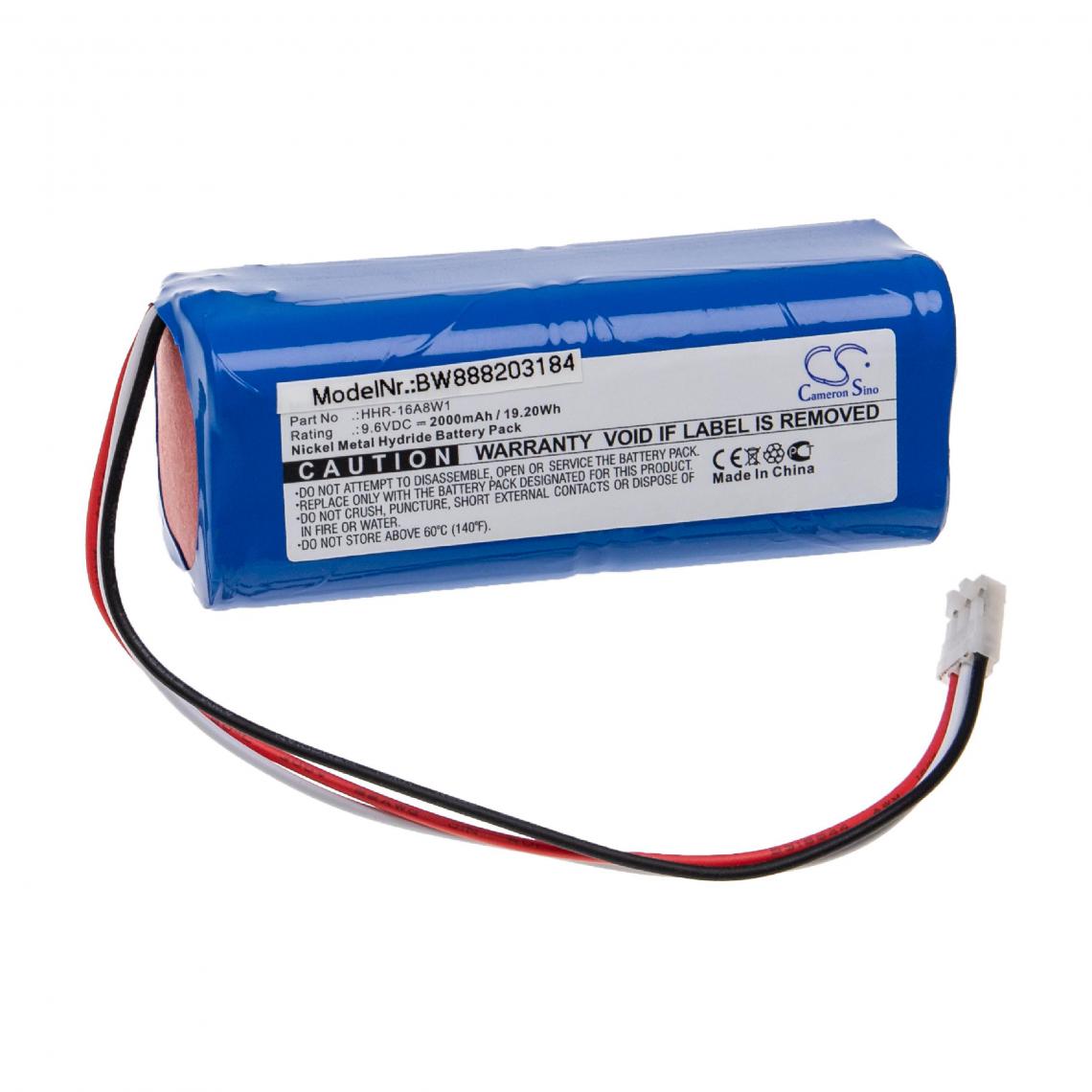 Vhbw - vhbw Batterie compatible avec Fukuda Cardisuny C120, ECG Cardisuny C120, ME Cardisuny C120 appareil médical (2000mAh, 9,6V, NiMH) - Piles spécifiques