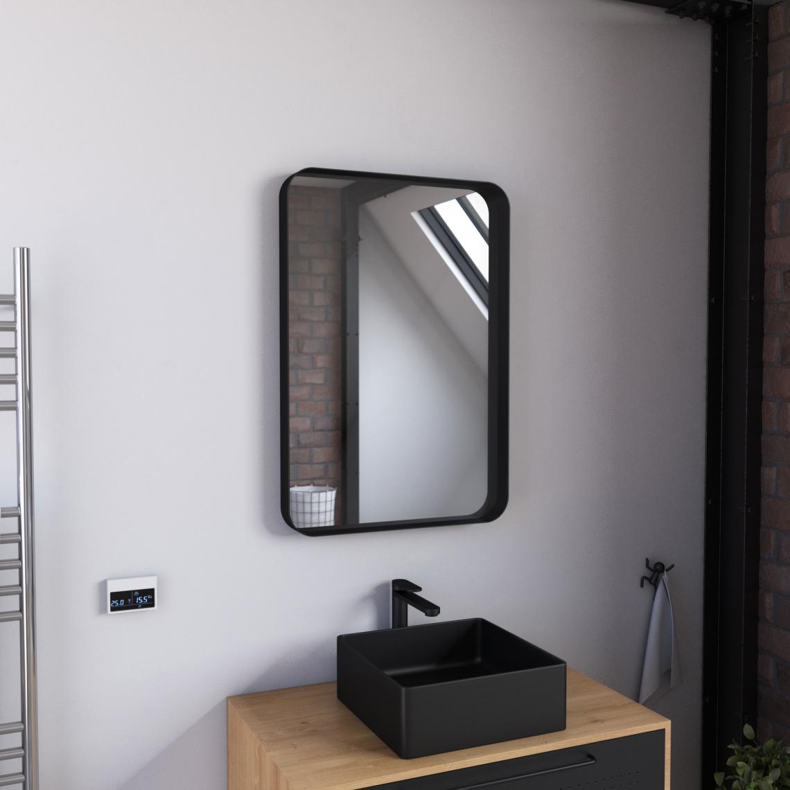 Aurlane - Miroir sans éclairage - Miroir de salle de bain