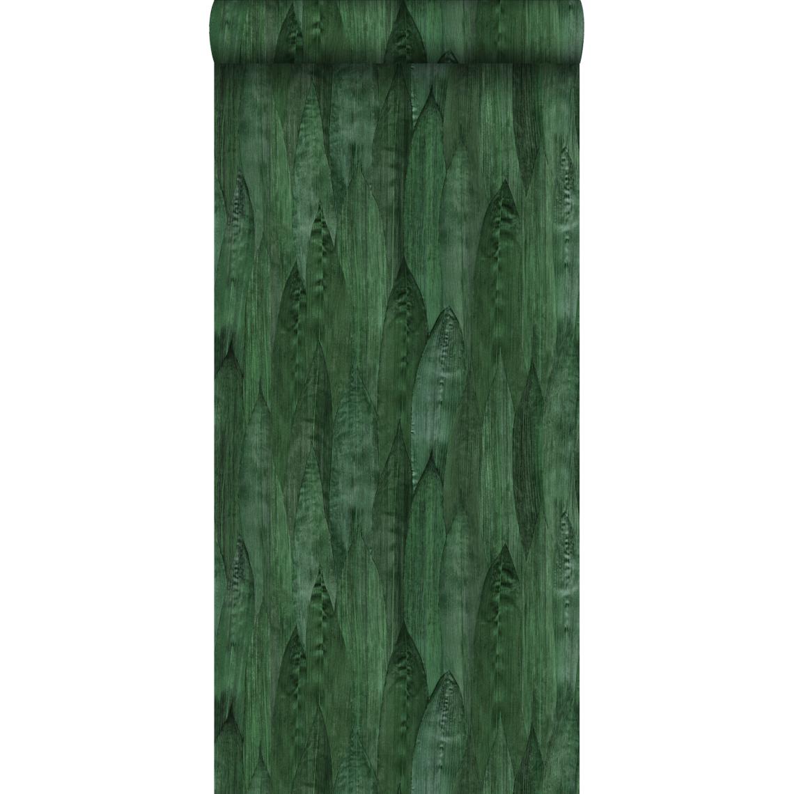 ESTAhome - ESTAhome papier peint feuilles vert émeraude - 138988 - 0.53 x 10.05 m - Papier peint