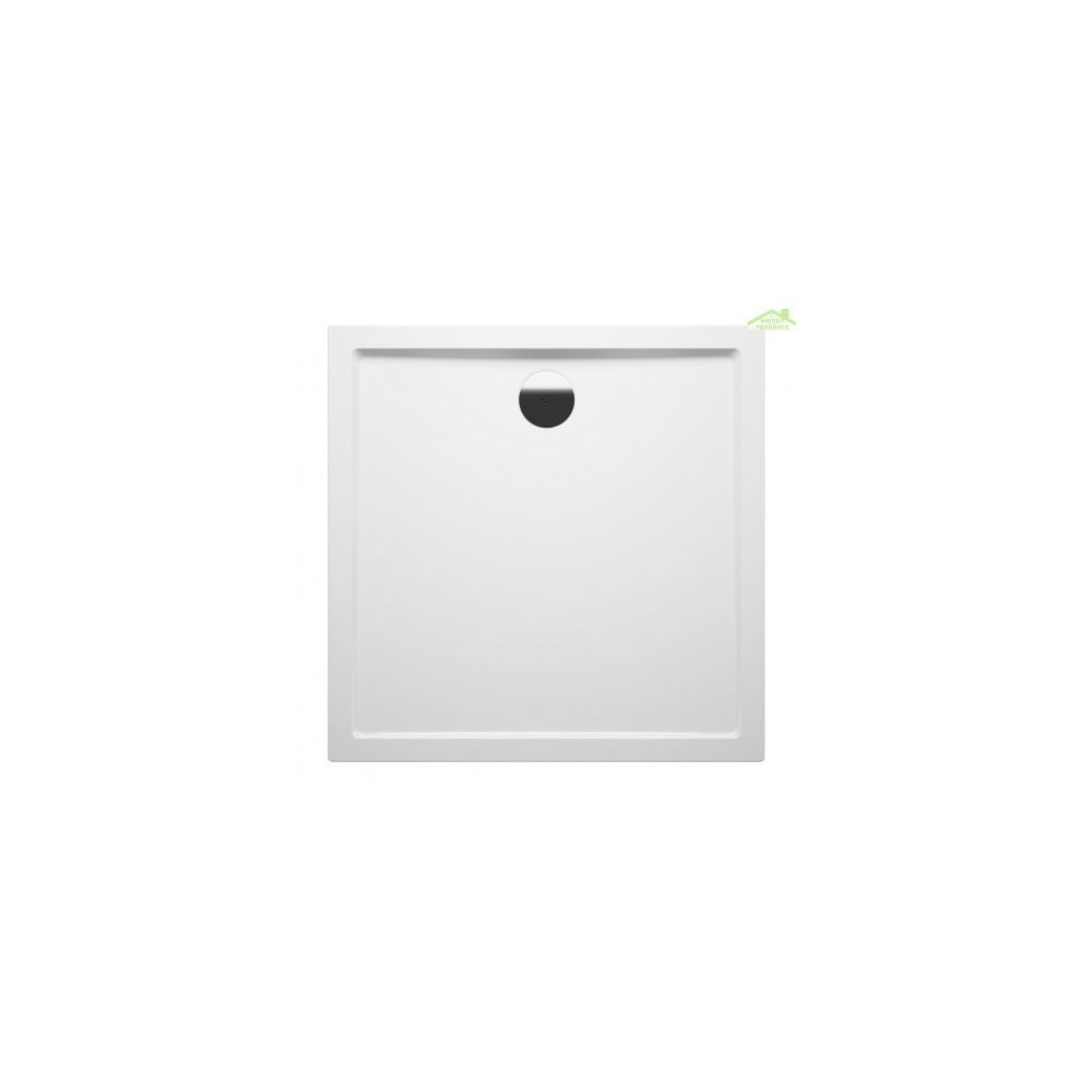 Riho - Receveur de douche acrylique rectangulaire RIHO DAVOS 253 100x90x4,5 cm, avec pieds et tablier - Sans siphon - Receveur de douche