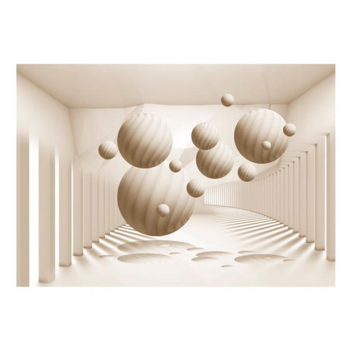 Artgeist - Papier peint - Beige Balls .Taille : 100x70 - Papier peint