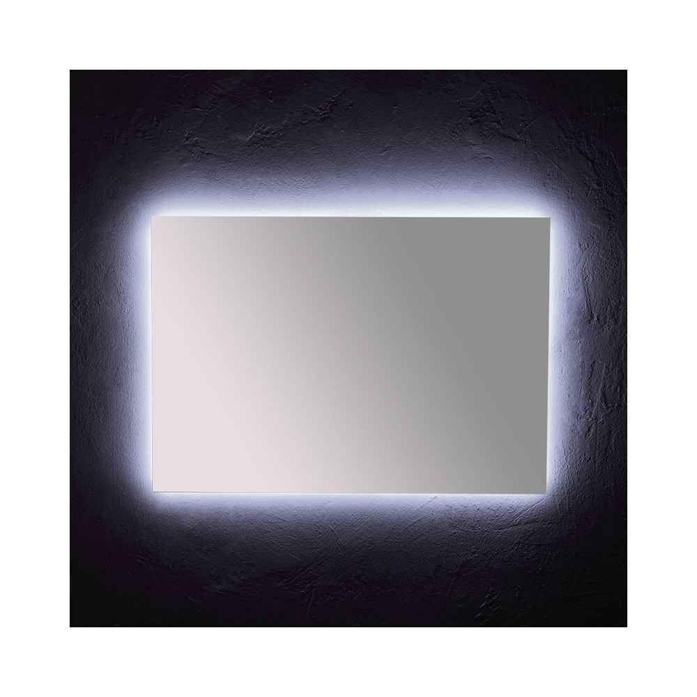 Kiamami Valentina - MIRROR AVEC ÉCLAIRAGE PÉRIMÉTRAL LED 100x70 CM - Miroir de salle de bain