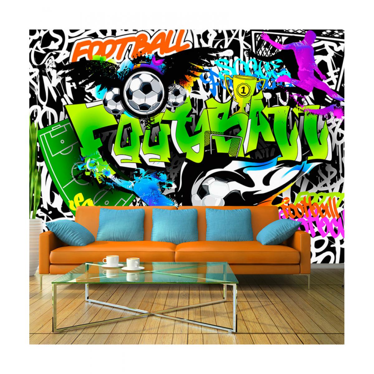 Artgeist - Papier peint - Football Graffiti 150x105 - Papier peint