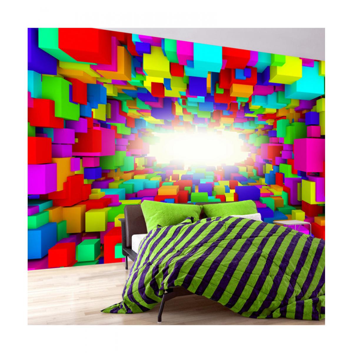 Artgeist - Papier peint - Light In Color Geometry 200x140 - Papier peint