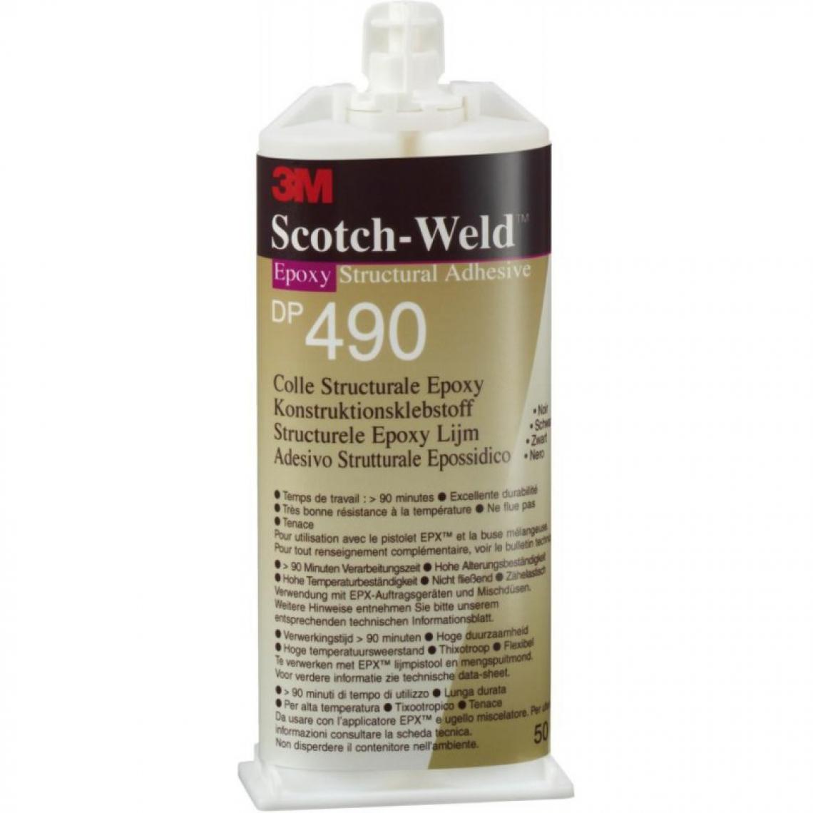 3M - Colle epoxy SW DP 490 2-K-EPX-noir 50ml 3M - Mastic, silicone, joint