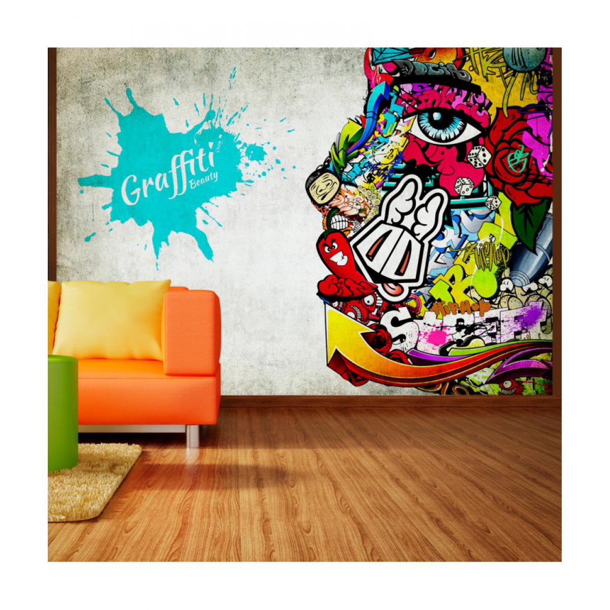 Artgeist - Papier peint - Graffiti beauty 200x140 - Papier peint