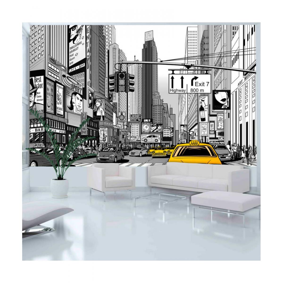 Artgeist - Papier peint - BD - taxis jaunes à New York 450x270 - Papier peint