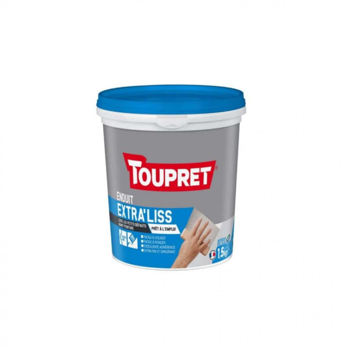 Toupret - Extra Liss TOUPRET Pate Tube 1,5Kg - BCLIP1.5 - Mastic, silicone, joint