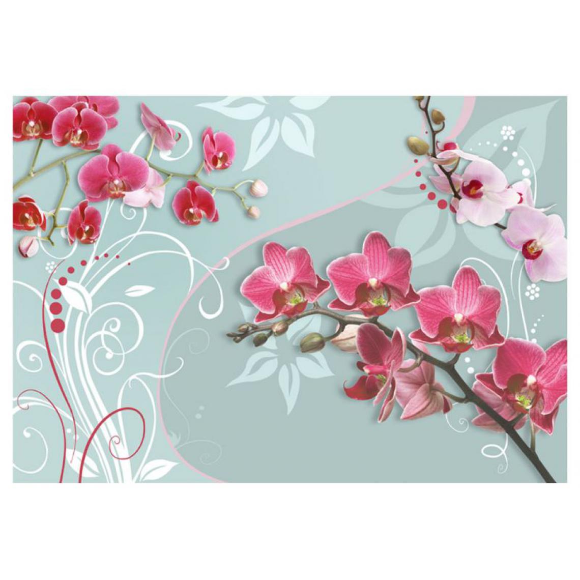 Artgeist - Papier peint - Pink orchids - variation II .Taille : 250x175 - Papier peint