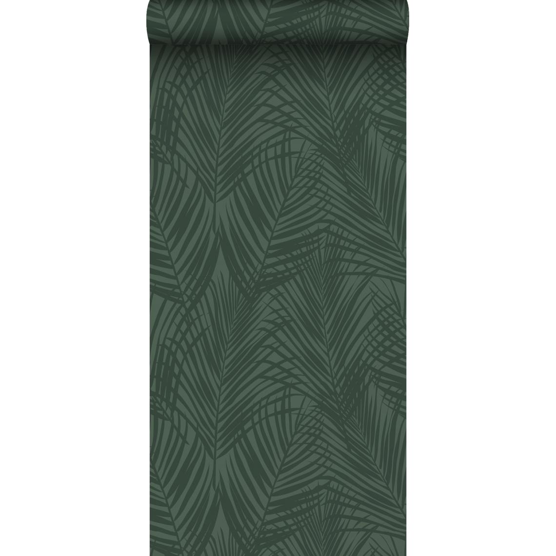 ESTAhome - ESTAhome papier peint feuilles de palmier vert foncé - 139303 - 0.53 x 10.05 m - Papier peint