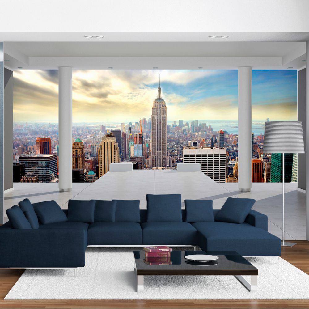 marque generique - 200x140 Papier peint New York Ville et Architecture Moderne Réveil - Papier peint