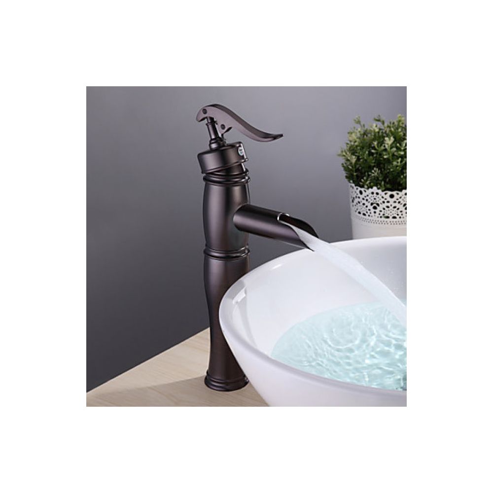 Lookshop - Robinet de lavabo avec mitigeur, finition en bronze huilé - Robinet de lavabo