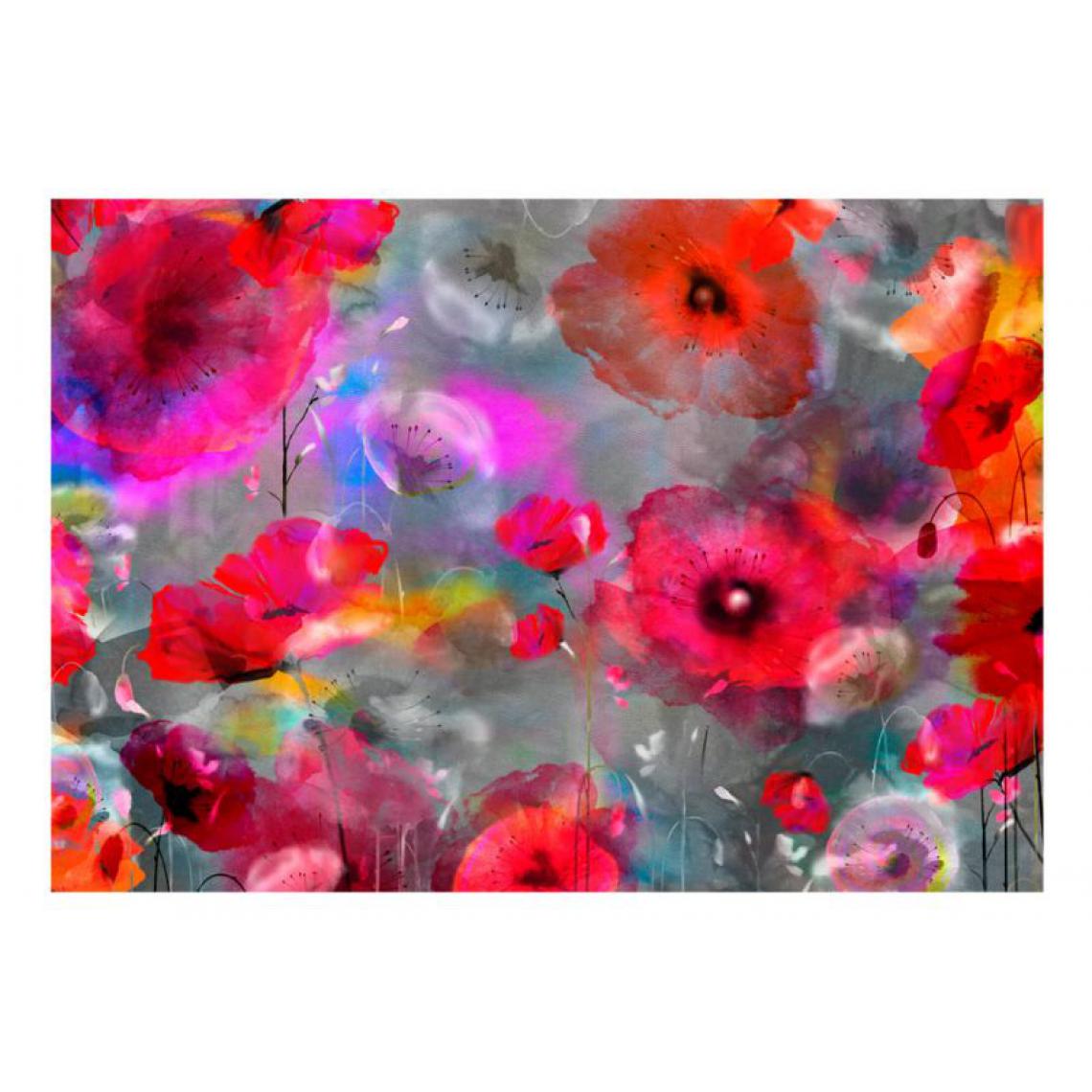 Artgeist - Papier peint - Painted Poppies .Taille : 100x70 - Papier peint