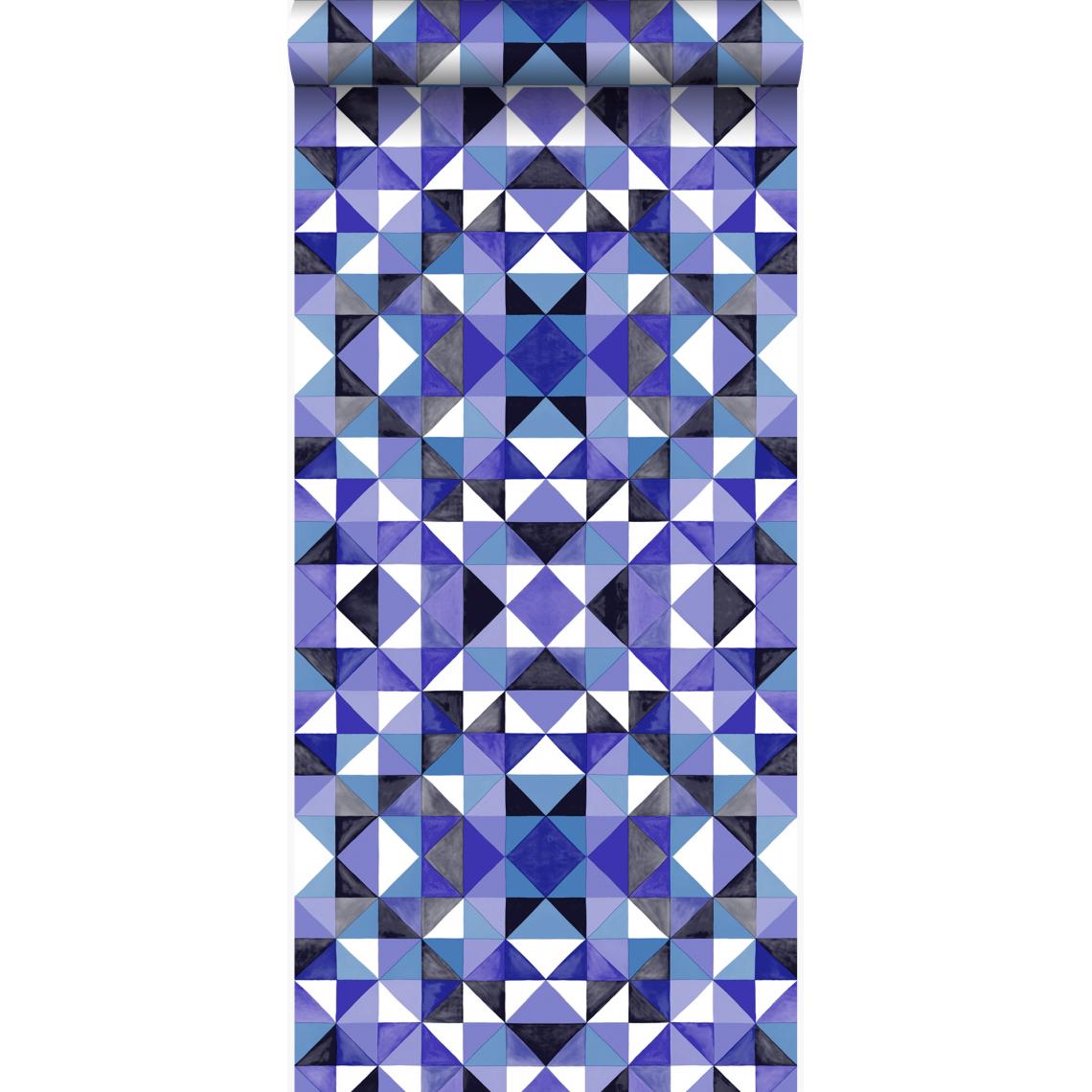 Origin - Origin papier peint cubique violet - 346910 - 53 cm x 10,05 m - Papier peint