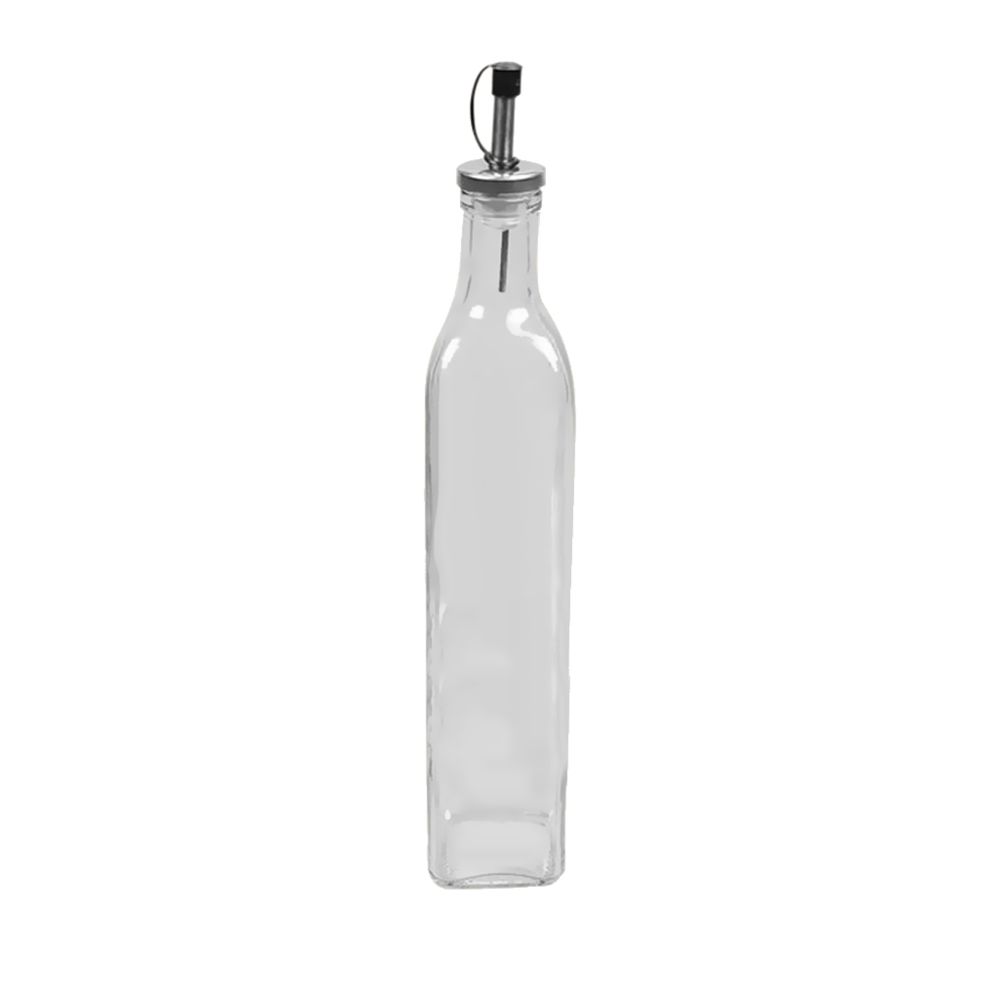 marque generique - huilier de cuisine vinaigre huile claire bouteille de verre à l'huile avec bouchon scellé 500ml - Kitchenette