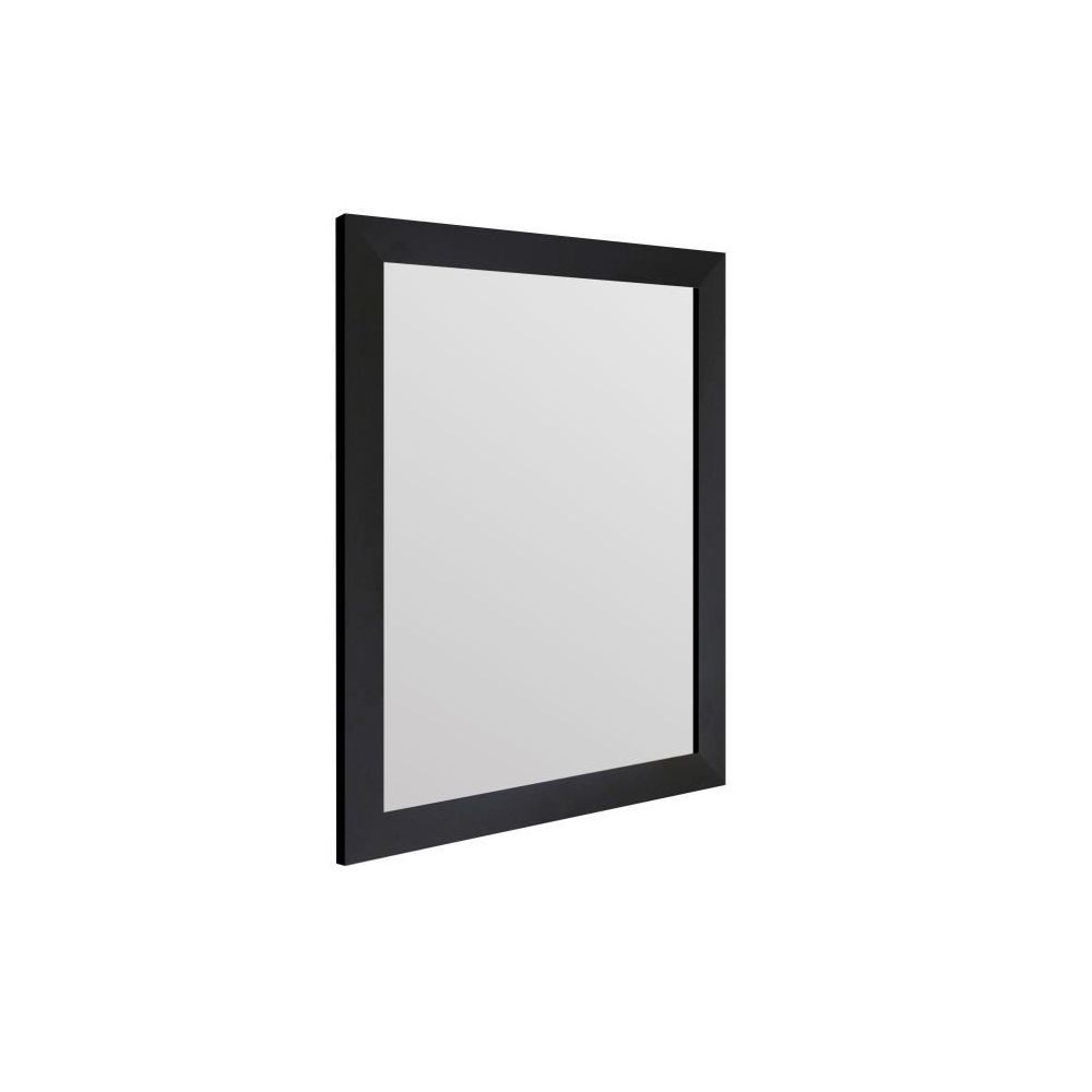 marque generique - Icaverne MIROIR BASIC Miroir rectangulaire 40x50 cm Noir - Miroir de salle de bain