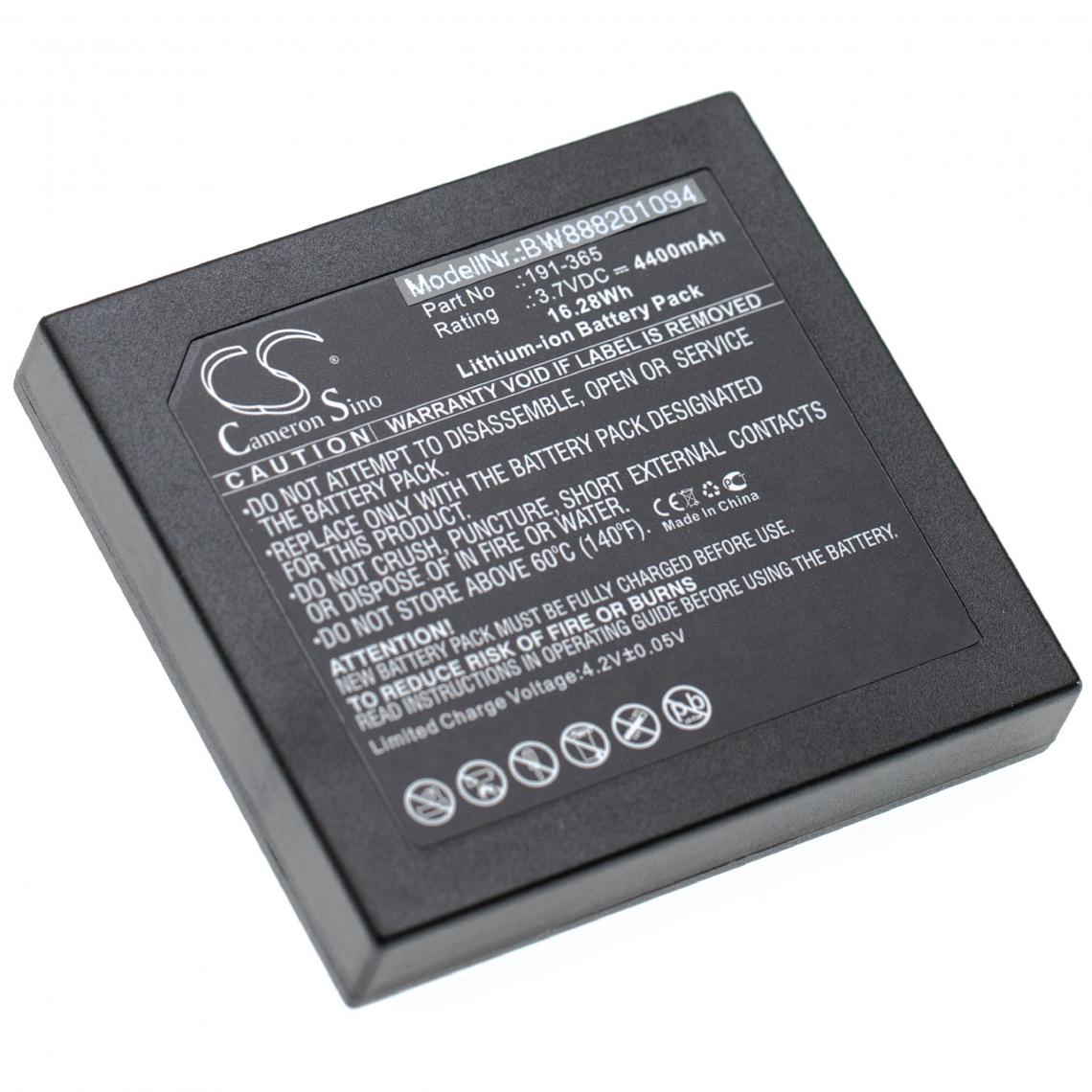 Vhbw - vhbw Batterie compatible avec GE DPI 620/G, DPI620 Genii, IO620 télémètre laser outil de mesure (4400mAh 3,7V Li-Ion) - Piles rechargeables