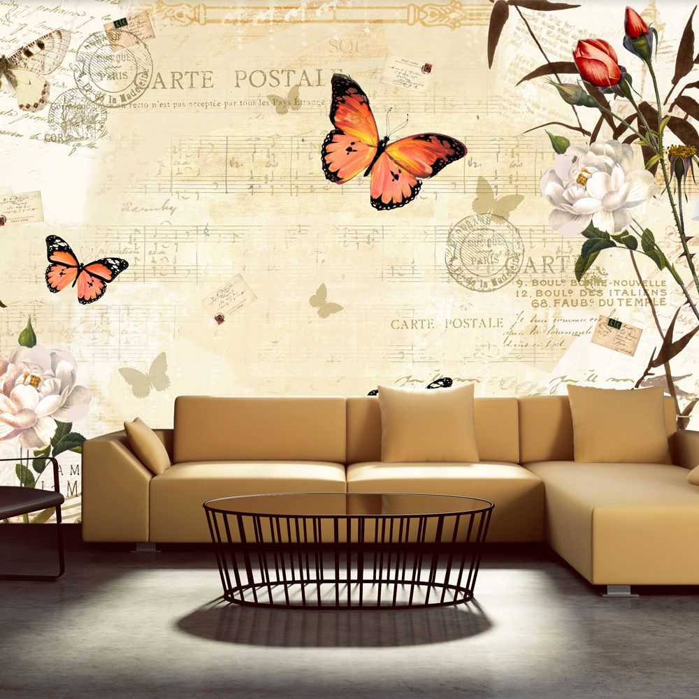 Bimago - Papier peint - Melodies of butterflies - Décoration, image, art | Animaux | - Papier peint