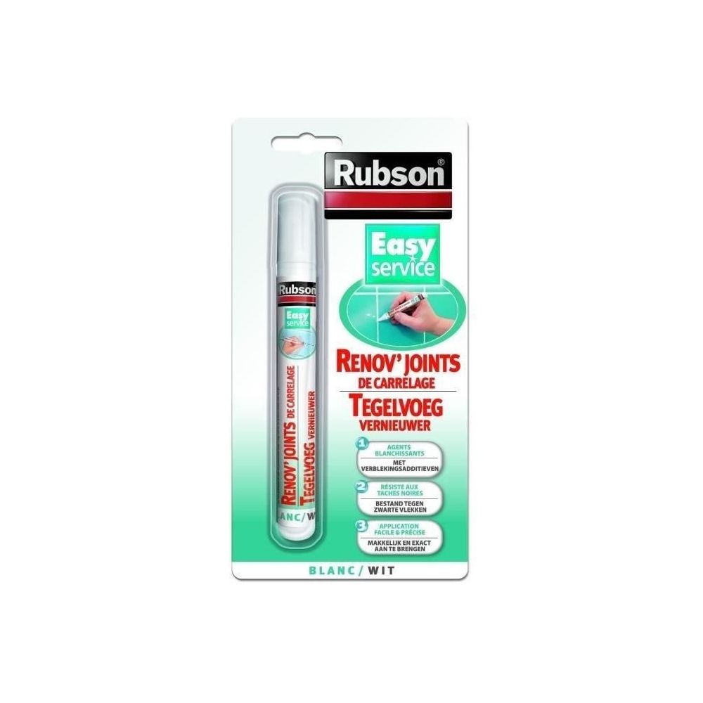 Rubson - RUBSON Renov'Joints de carrelage Blanc 7ml - Mastic, silicone, joint