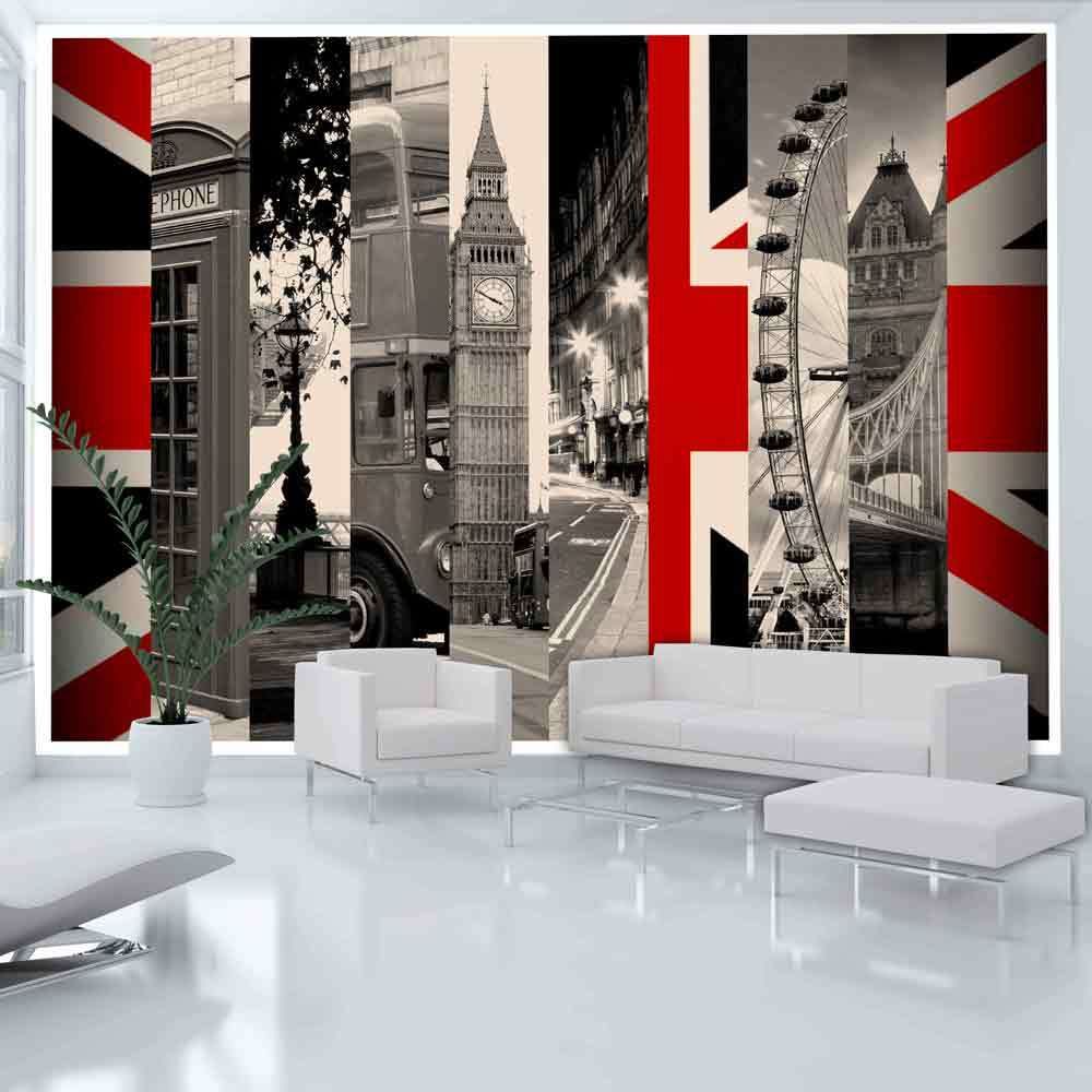 marque generique - 200x140 Papier peint Londres Ville et Architecture Magnifique Symbols of London - Papier peint