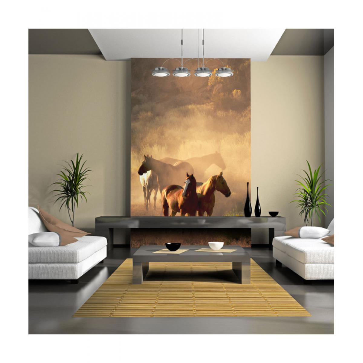 Artgeist - Papier peint - Chevaux sauvages en pleine steppe 300x231 - Papier peint