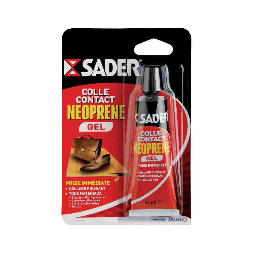 Sader - SADER - Colle néoprène contact gel 55ml - Mastic, silicone, joint