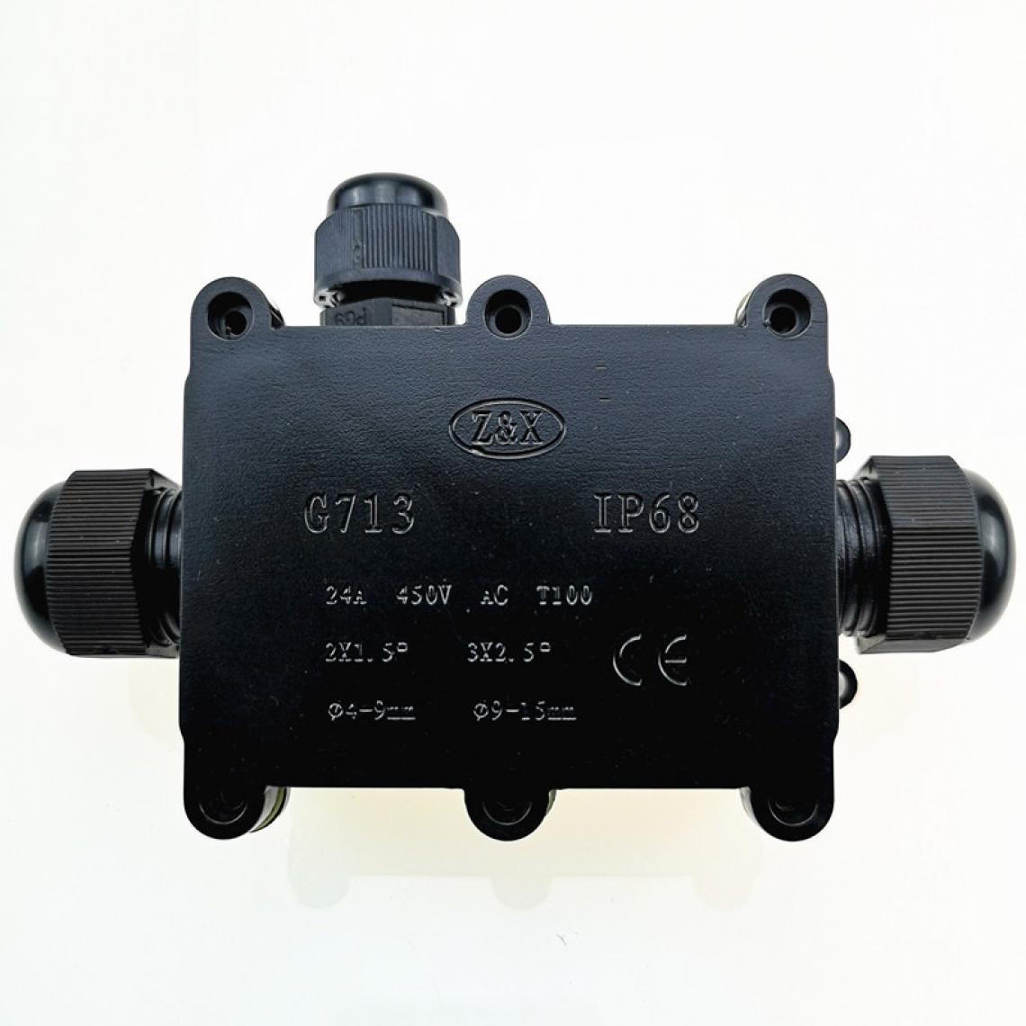 Wewoo - Boîte de jonction à trois voies étanche G713 IP68 pour protéger la carte de circuit imprimé - Ampoules LED