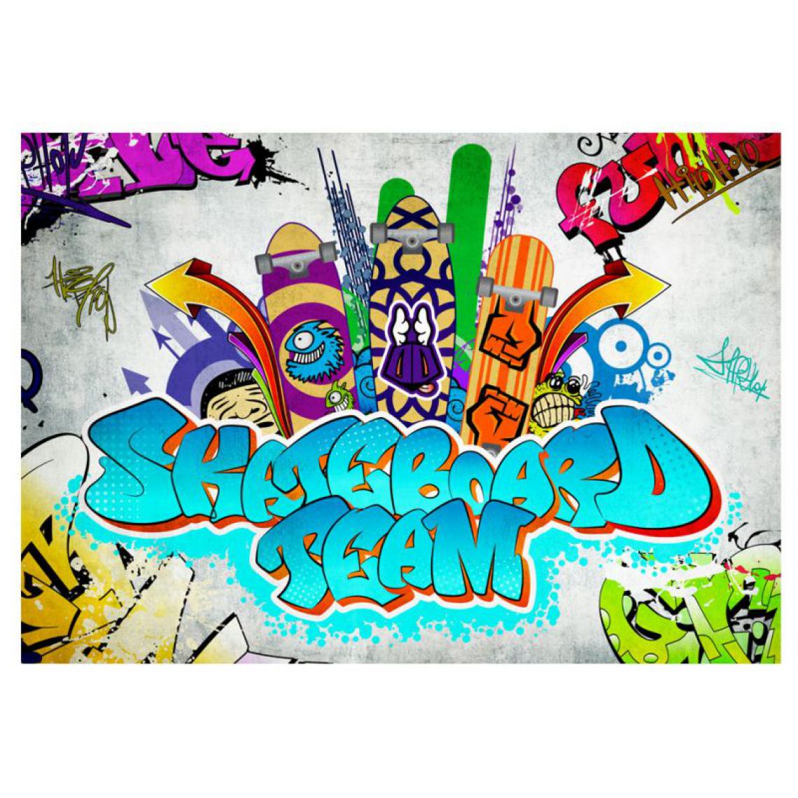 Artgeist - Papier peint - Skateboard team .Taille : 250x175 - Papier peint