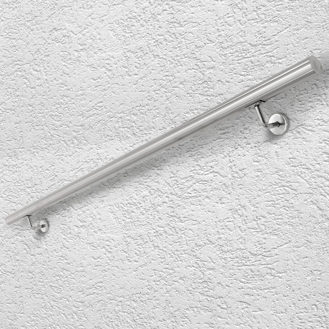 Ecd Germany - Main courante escalier en acier inoxydable rampe barre appui rambarde 160 cm - Escalier escamotable