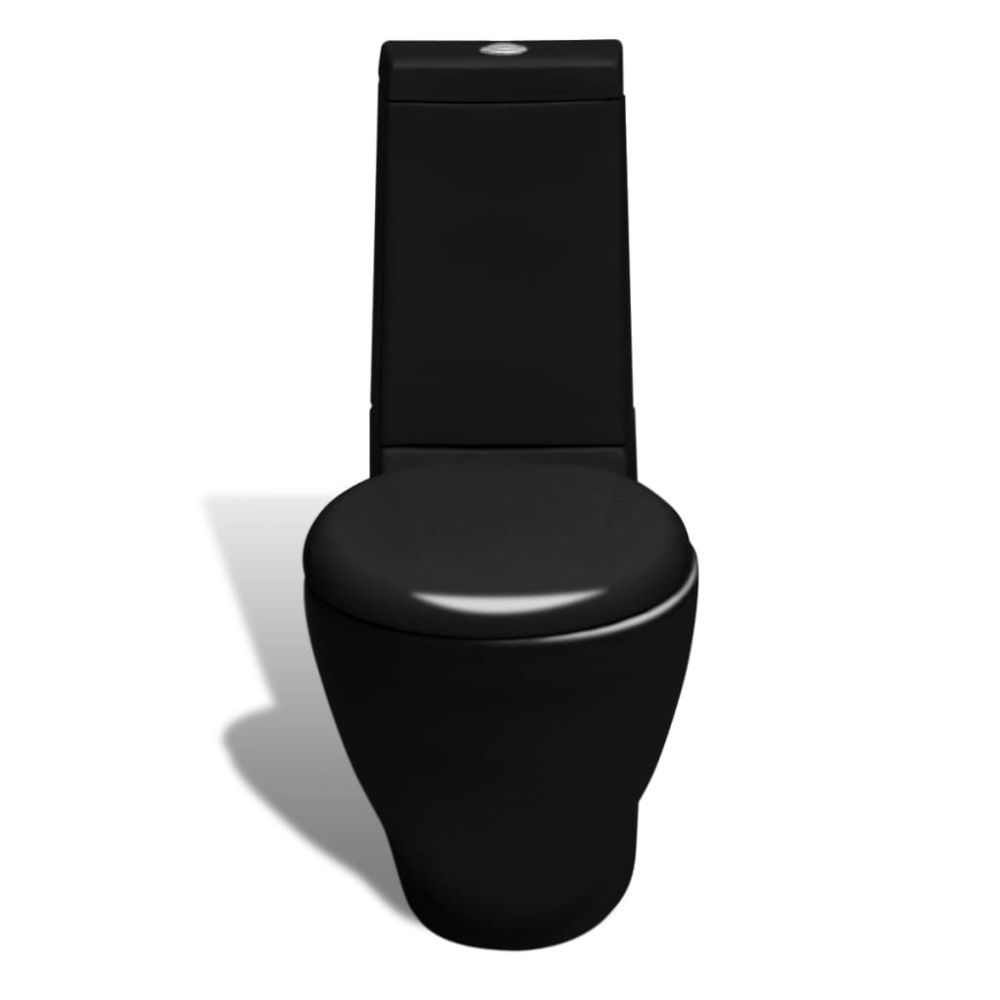 marque generique - Icaverne - Toilettes categorie Toilette avec réservoir carré Noir - WC