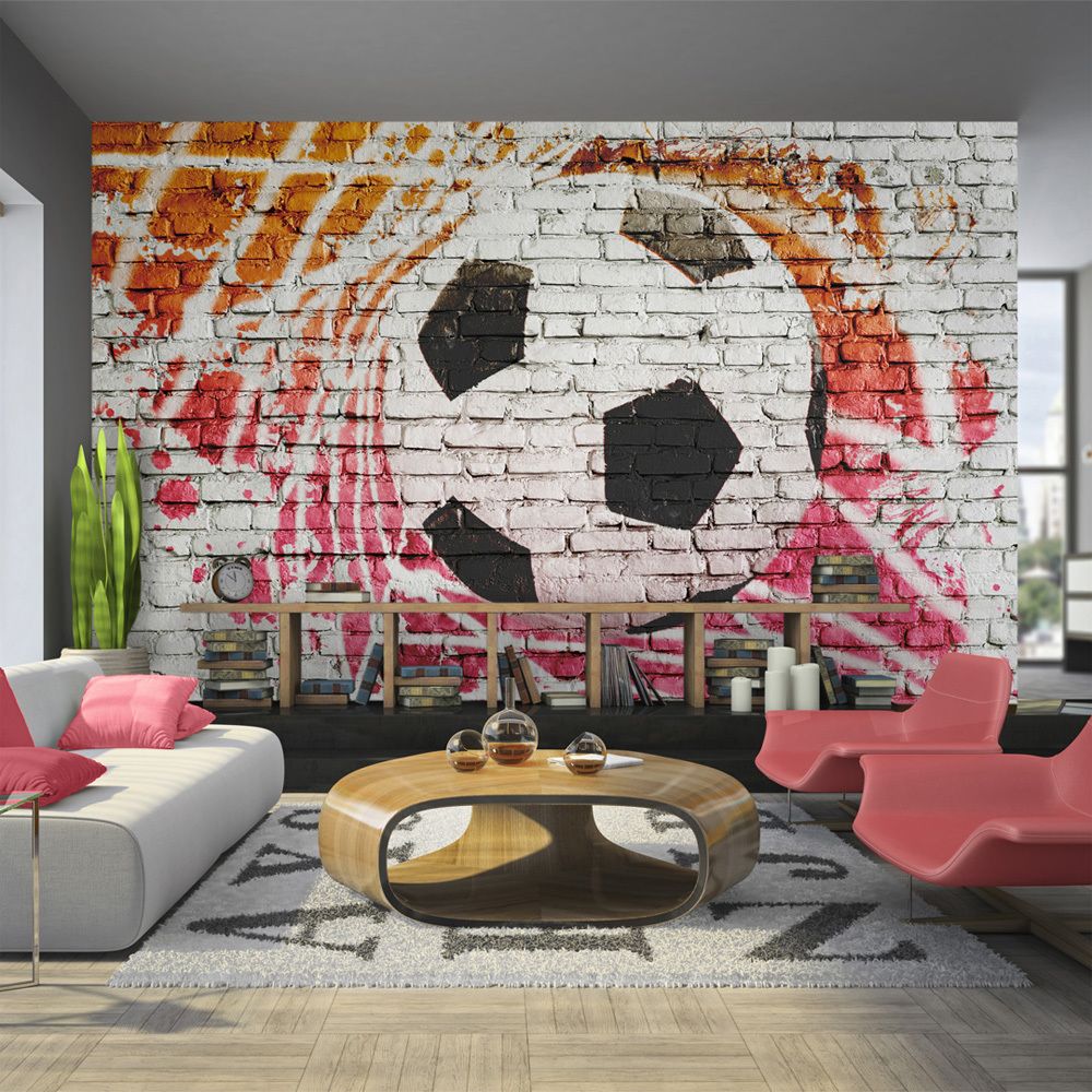 Bimago - Papier peint | Street football | 150x105 | Hobby | Sport | - Papier peint