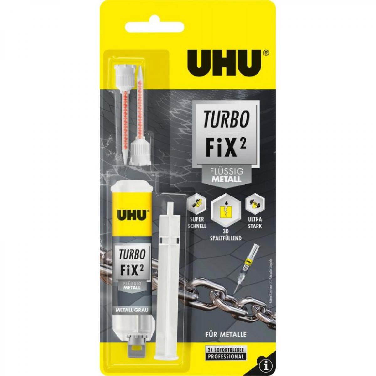 Uhu - Colle UHU Turbo Fix LIQUID METALL 10g (Par 6) - Mastic, silicone, joint