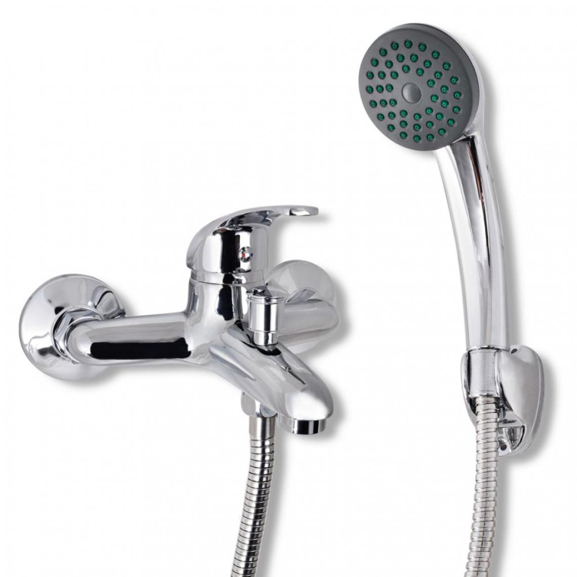 Vidaxl - vidaXL Kit de robinet de douche Chrome - Robinet de baignoire