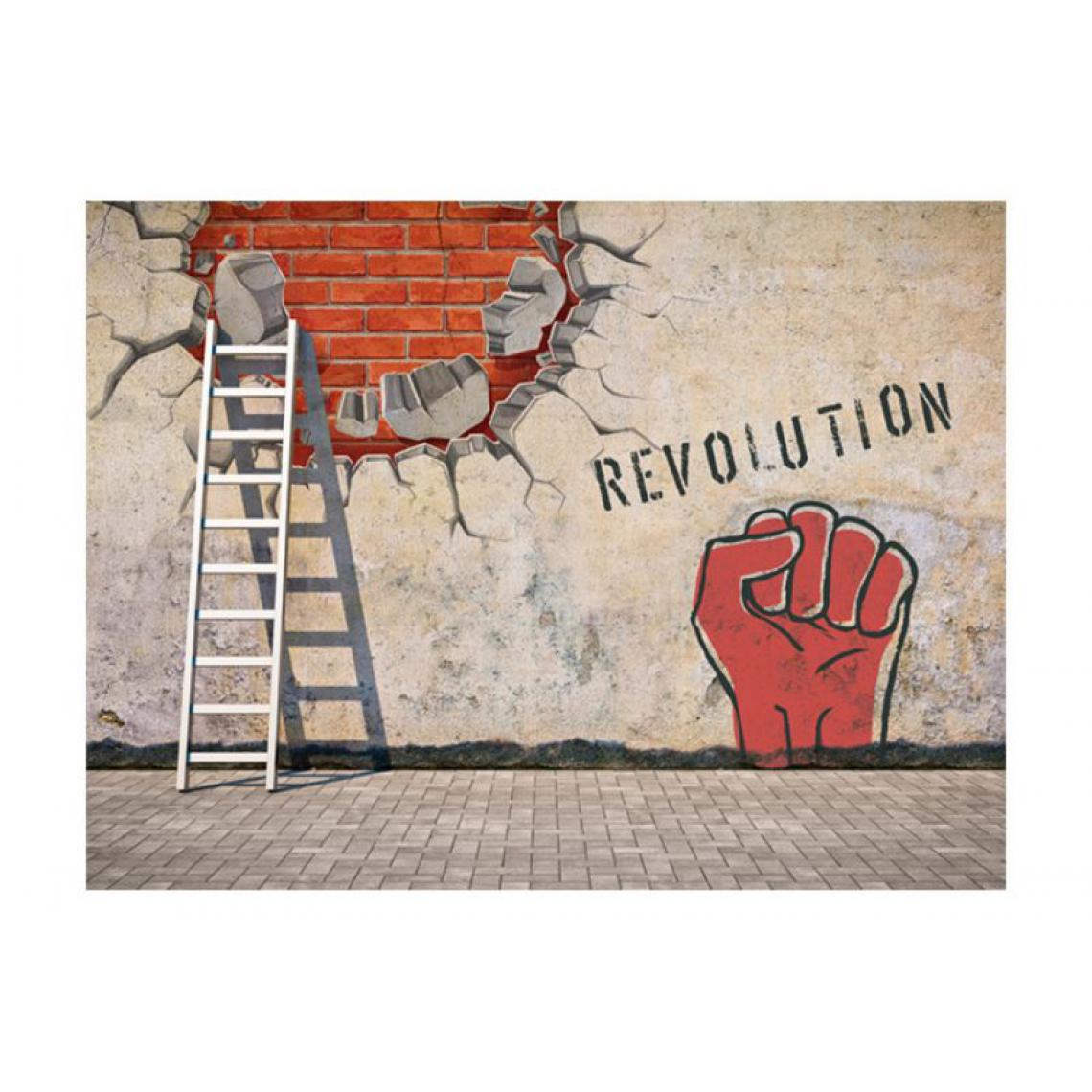Artgeist - Papier peint - La main invisible de la révolution .Taille : 200x154 - Papier peint