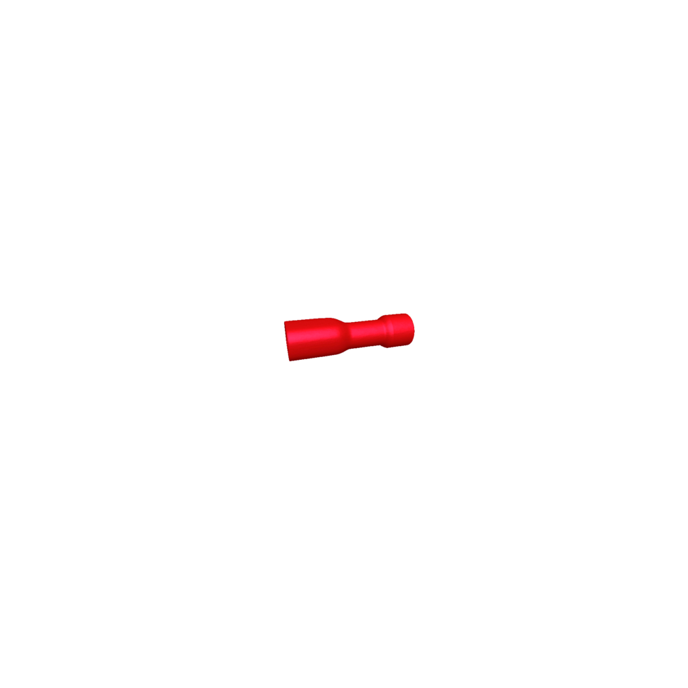 Bizline - cosses 2.8 x 0.5 mm femelle rouge isolée - boite de 100 - Accessoires de câblage
