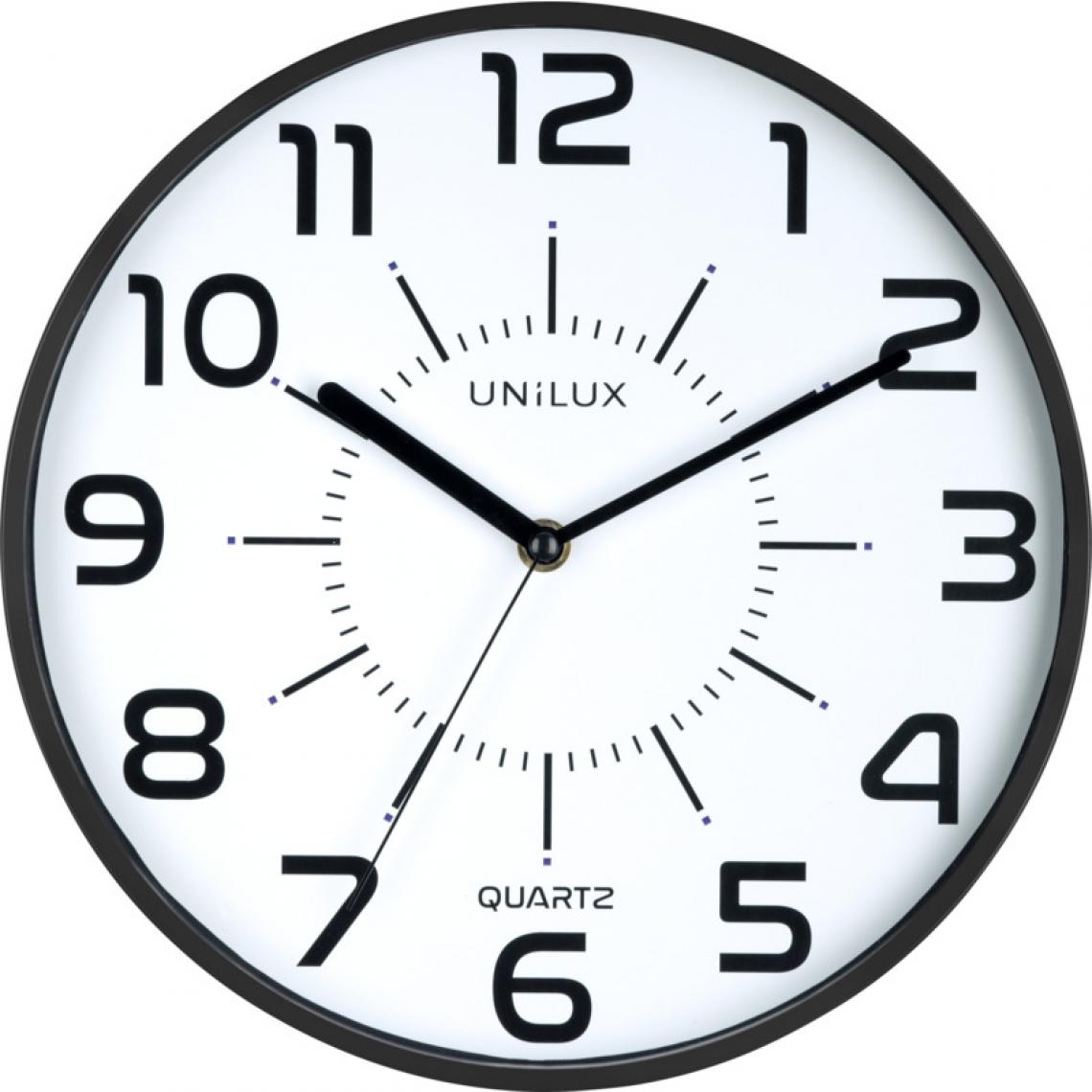 Unilux - UNiLUX Horloge à quartz 'POP', diamètre: 300 mm, noir () - Télérupteurs, minuteries et horloges