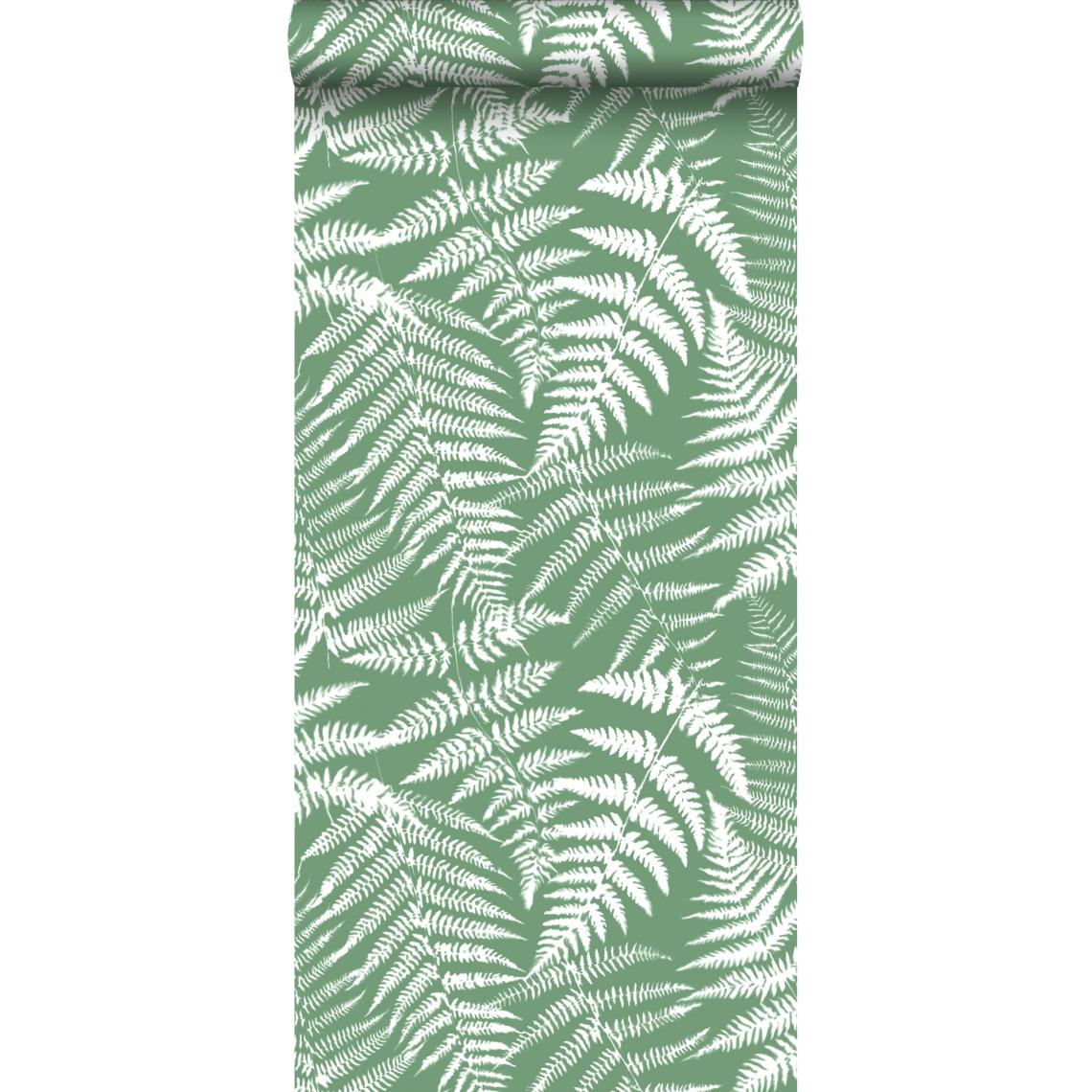 ESTAhome - ESTAhome papier peint fougères vert - 138999 - 0.53 x 10.05 m - Papier peint
