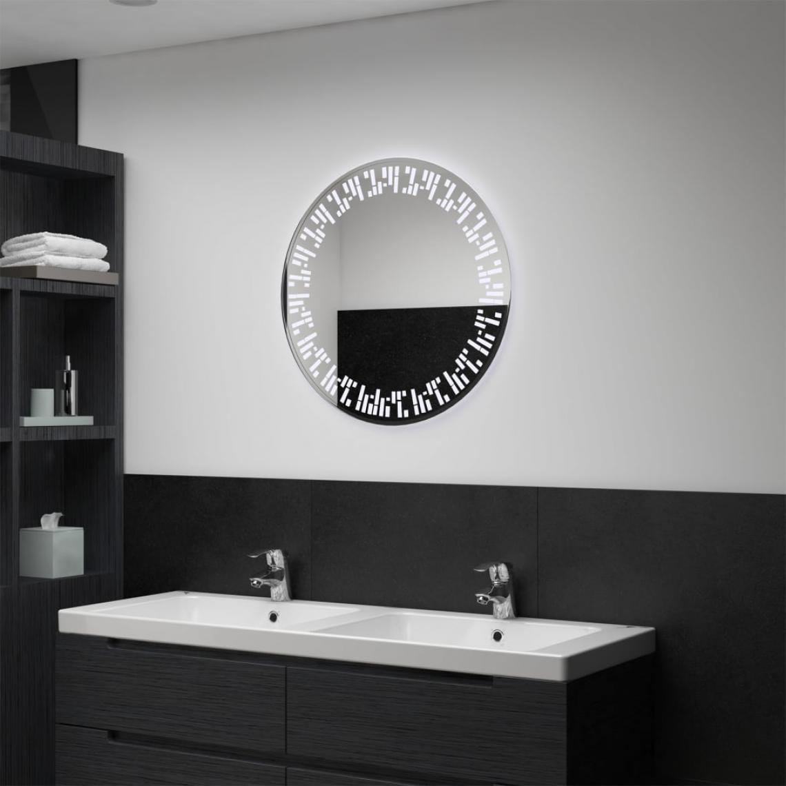 Chunhelife - Miroir à LED pour salle de bain 60 cm - Miroir de salle de bain