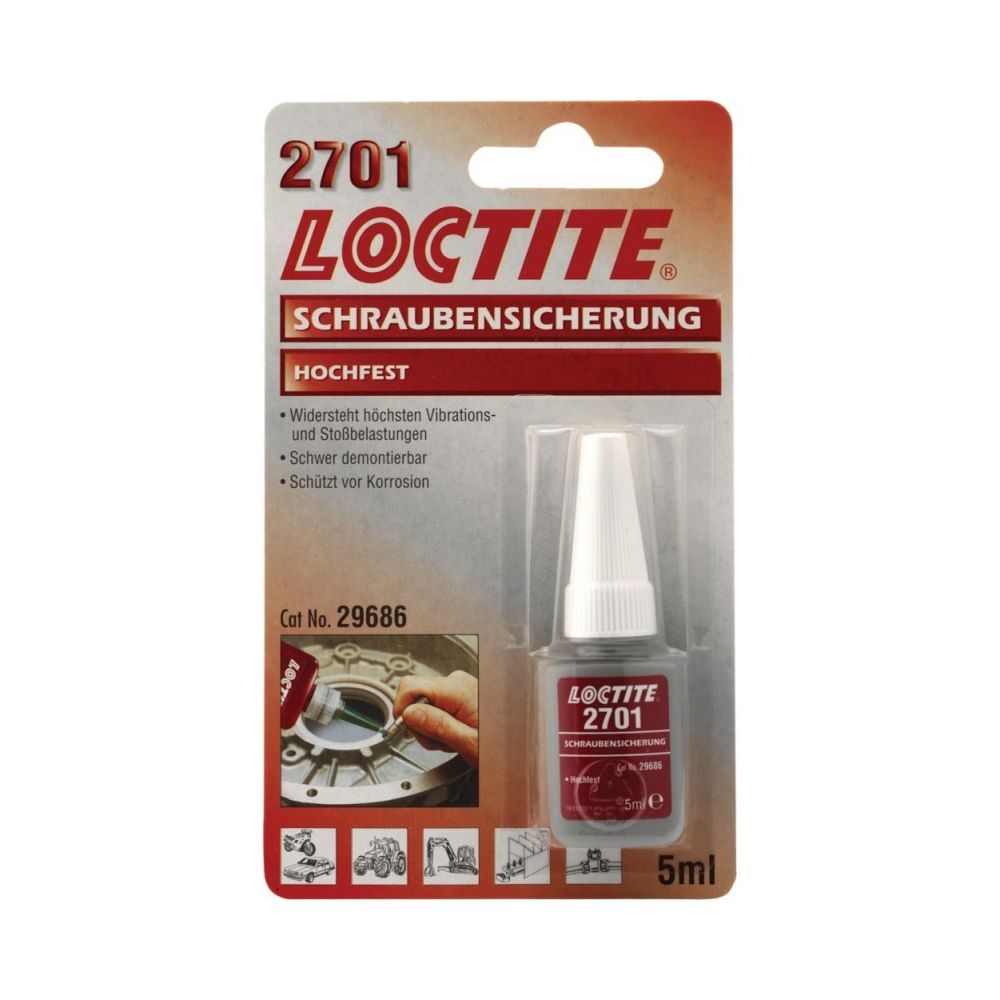 Loctite - Frein filet LOCTITE 2701 5ml FL (Par 12) - Mastic, silicone, joint