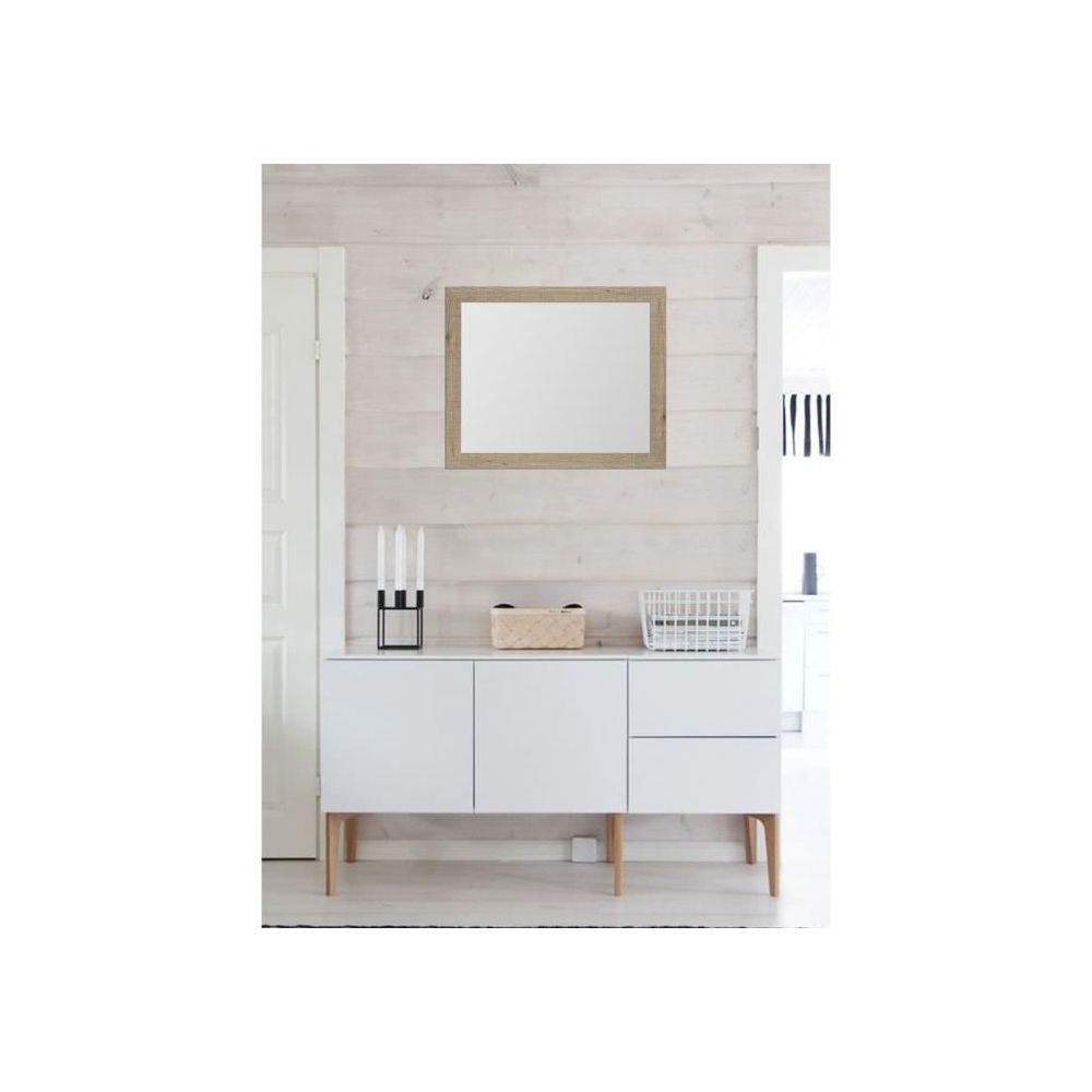 marque generique - MIROIR BASIC Miroir rectangulaire 40x50 cm Pin - Miroir de salle de bain