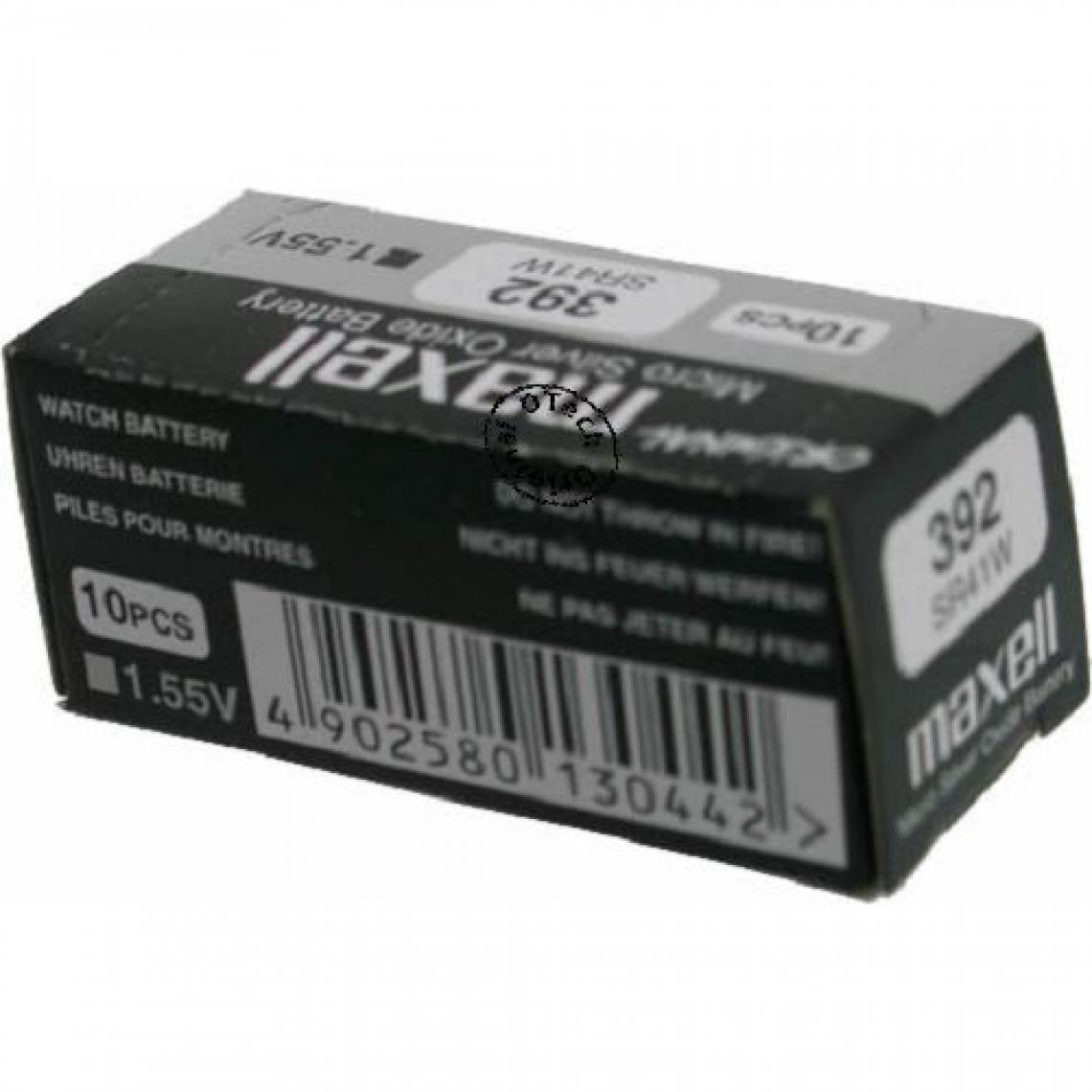 Otech - Pack de 10 piles maxell pour GP 392 - Piles rechargeables