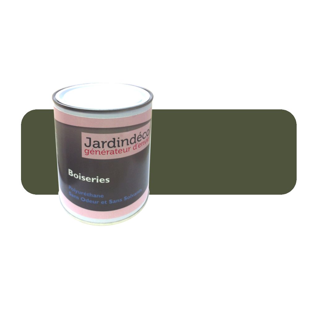 Bouchard Peintures - Peinture vert olive pour meuble en bois brut 1 litre - Peinture intérieure