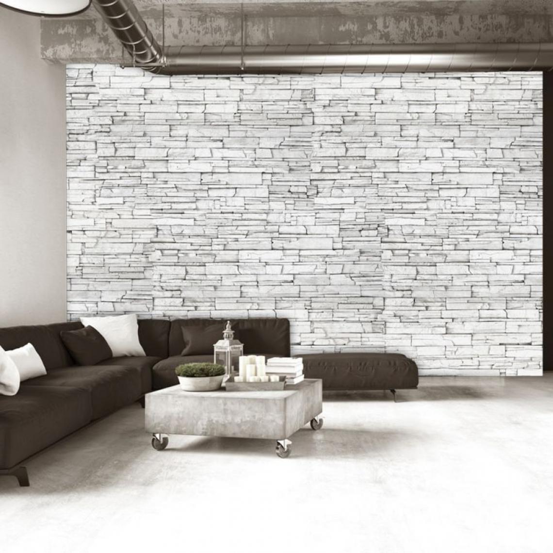 Artgeist - Papier peint - White Brick .Taille : 100x70 - Papier peint