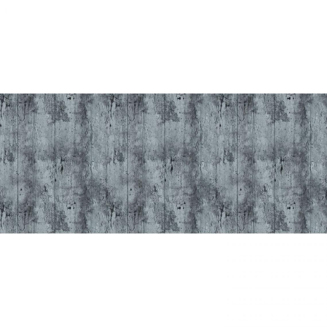 Cpm - Lot 2x Adhésif décoratif pour meuble Bois vieilli - 200 x 45 cm - Gris - Papier peint