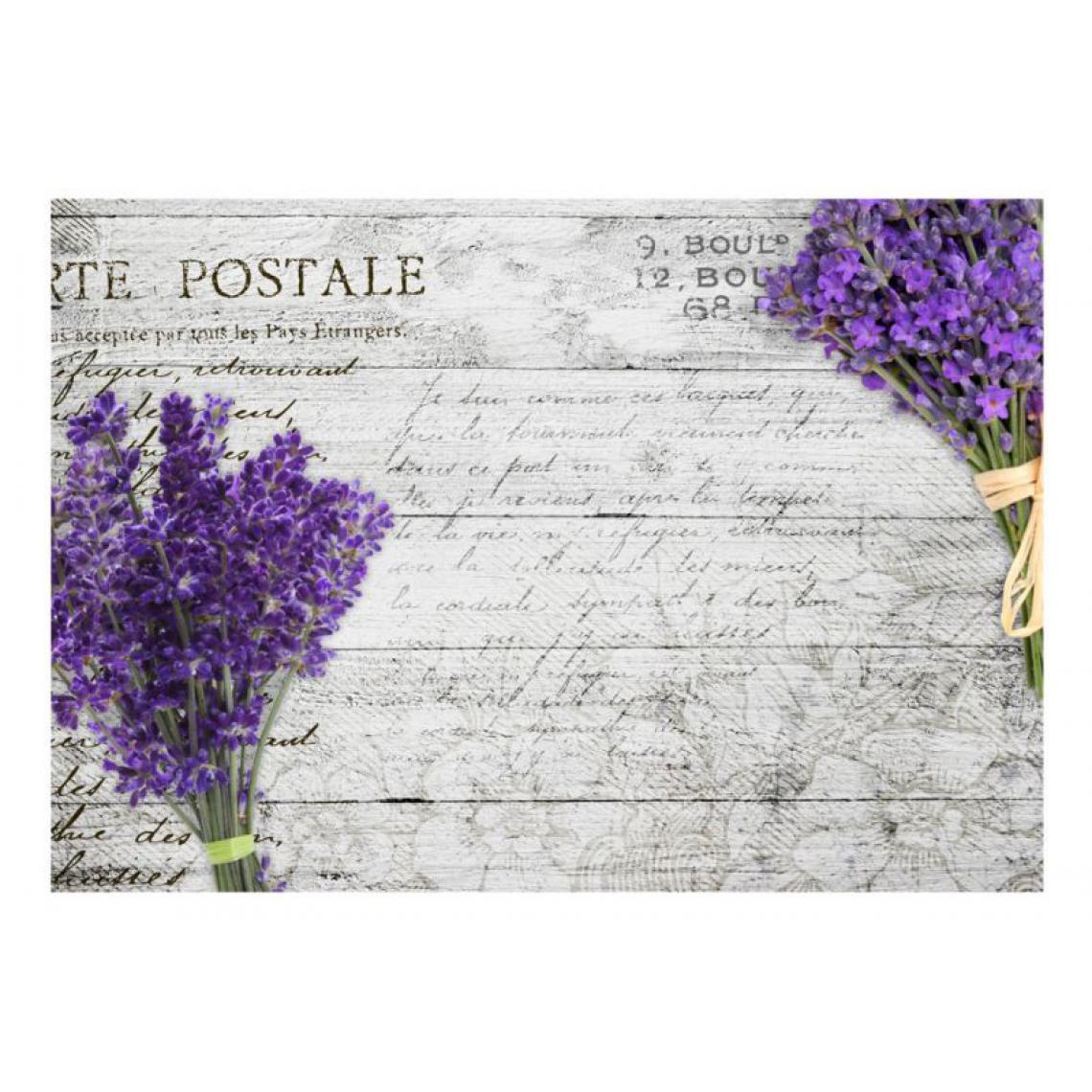 Artgeist - Papier peint - Lavender postcard .Taille : 200x140 - Papier peint