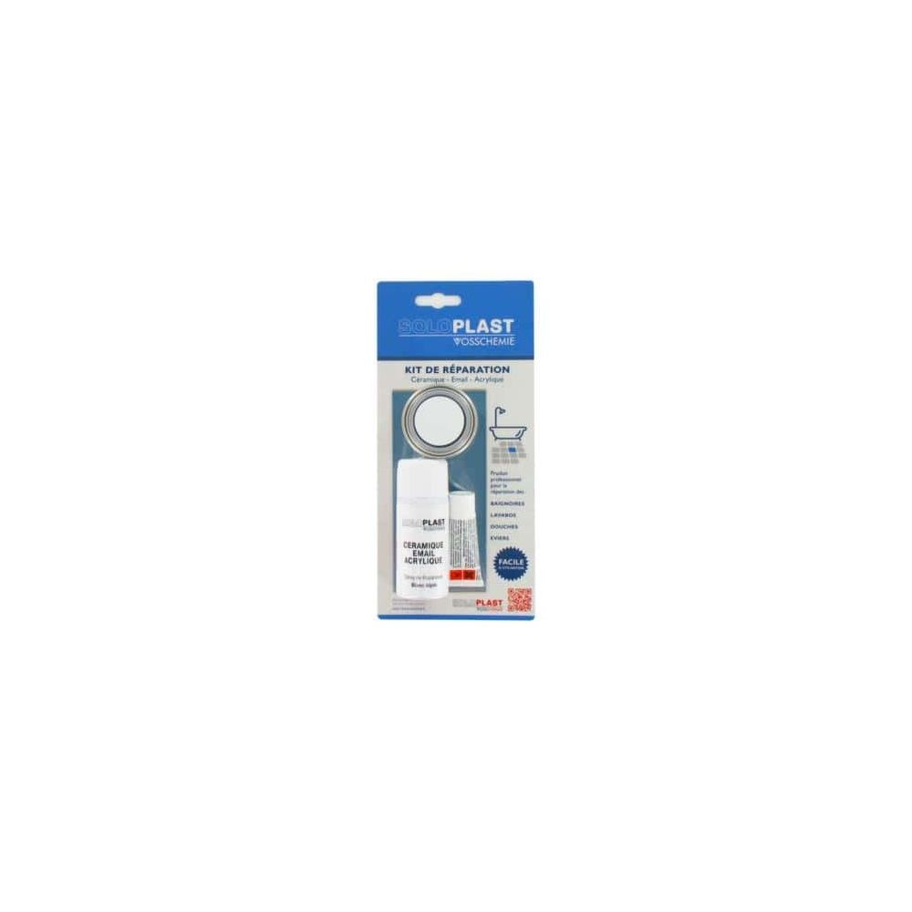 Soloplast - Kit de réparation céramique email acrylique blanc alpin Soloplast - Mastic, silicone, joint