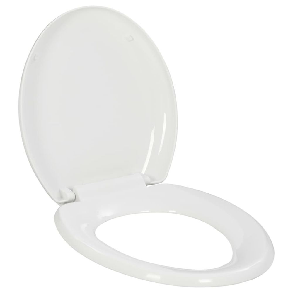 marque generique - Icaverne - Sièges de toilettes & de bidets collection Abattant WC à fermeture en douceur Libération rapide Blanc - Bidet